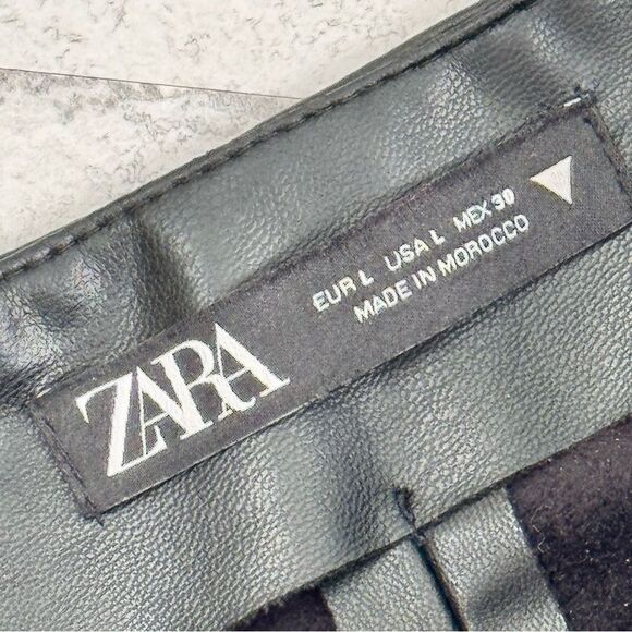ZARA Faux Leather Wrap Skirt - Picture 7 of 7